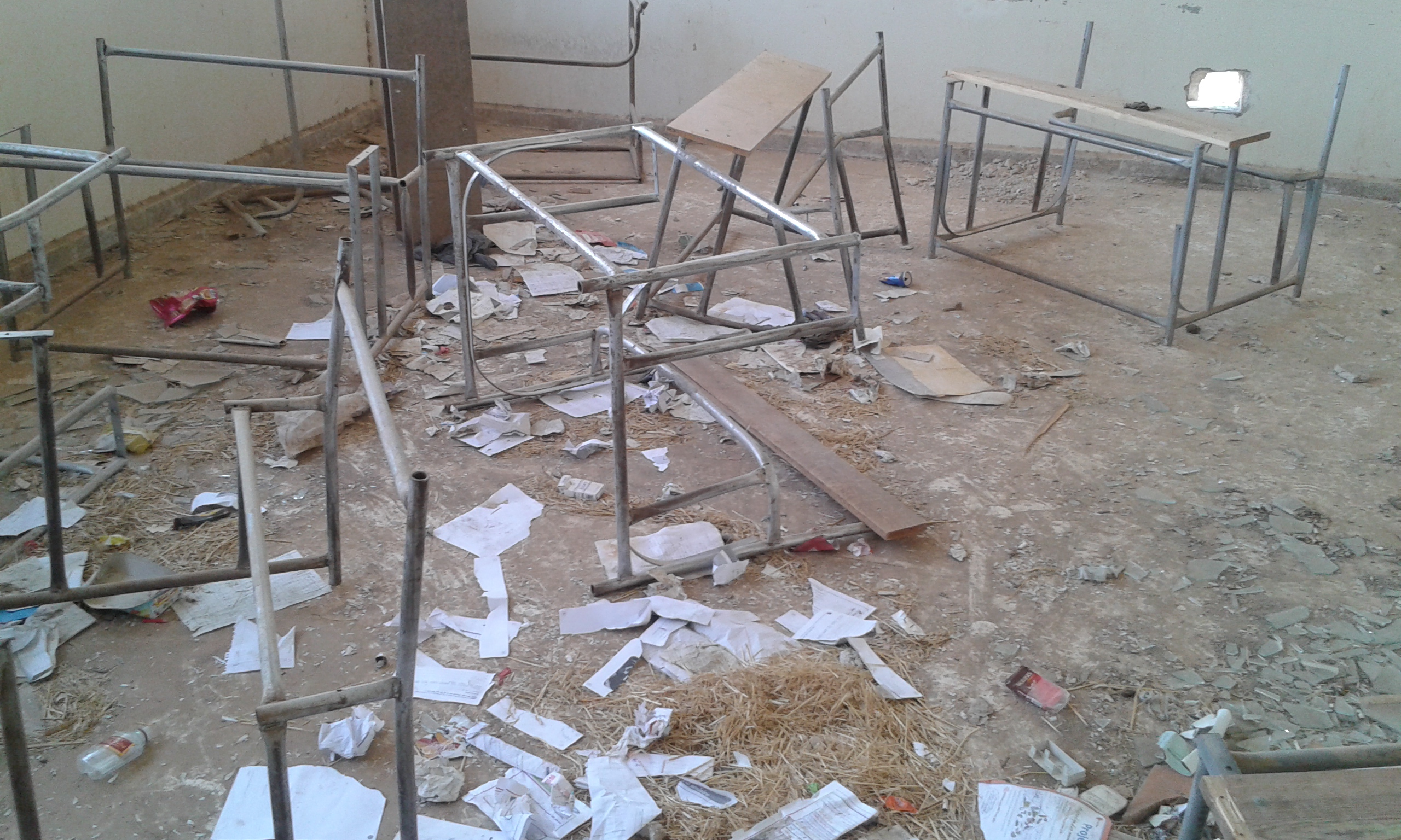 Classrooms have been left empty by the teacher shortage. Photography by Shafan Ibrahim