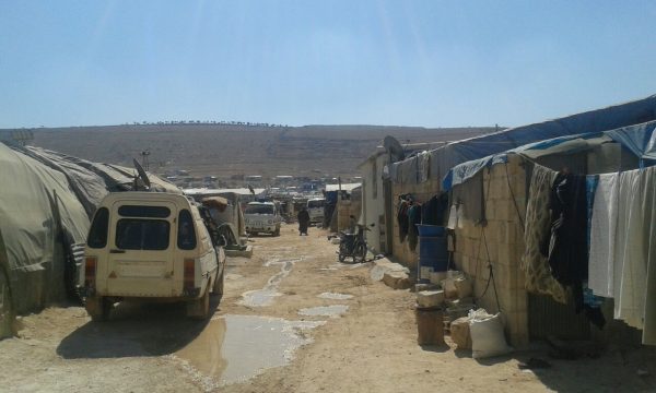 مخيم الخيرات في أطمة في ريف ادلب تصوير إيهاب البكور