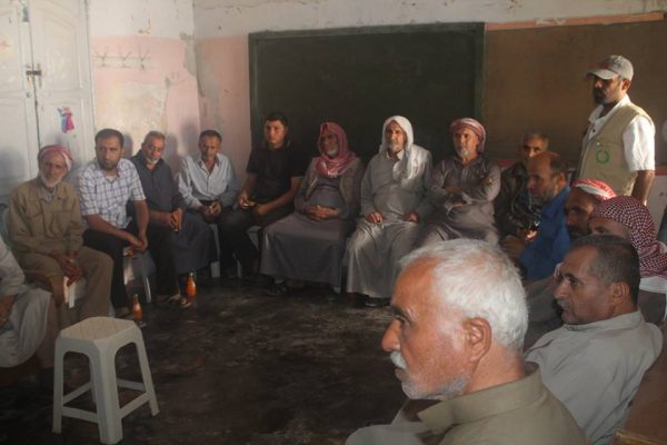 عقدت منظمة إحسان اجتماعاً مع المجلس المحلي لمدينة سرمين للبحث بسبل التعاون صورة خاصة بالموقع