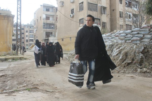 The Bustan al-Qasr neighbourhood in Aleppo. Photo by : Mujahid Abu al-Jud