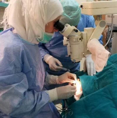 The operating room in the surgical hospital of Kafr Nabl. Photo by: Razan al-Sayyed.