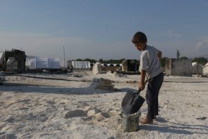 Displaced People Rebuild Their Camp