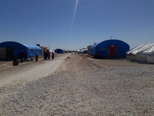 مخيم مبروكة في الحسكة لإيواء الهاربين من بطش داعش تصوير حسان شداد