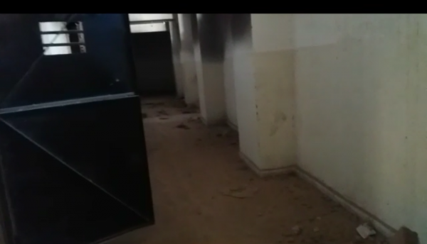 تنظيم داعش حوّل قبو مدرسة البحتري في الرقة إلى زنازين اعتقال تصوير إبراهيم المحمد